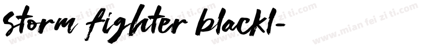 storm fighter blackl字体转换